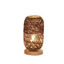 Load image into Gallery viewer, Wood Rattan Twine Ball Light