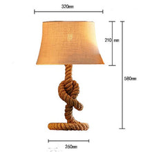 Load image into Gallery viewer, American Village Hemp Rope Lamp