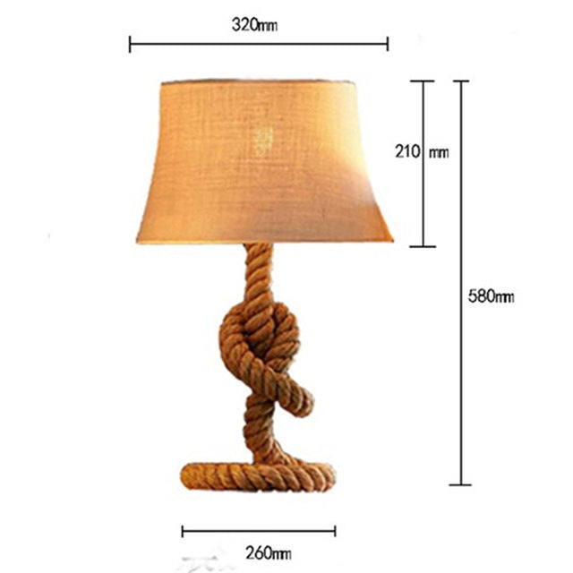 American Village Hemp Rope Lamp